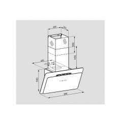 Pyramis Vetrio Απορροφητήρας Καμινάδα 60cm Inox-Black Pyramis Vetrio Απορροφητήρας Καμινάδα 60cm Inox-Black